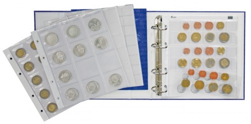 Münzen-Album inkl. Münzenblätter und Kassette BASIC