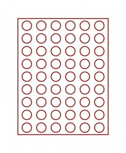 Münzenbox (runde Vertiefungen) 26.75 mm Ø
