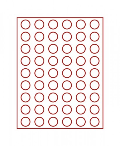 Münzenbox (runde Vertiefungen) 26.75 mm Ø