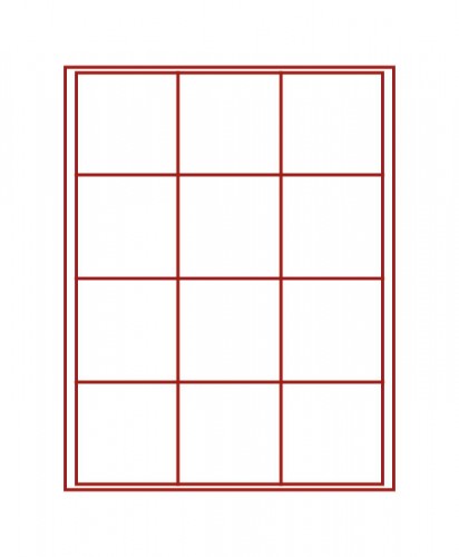 Münzenbox (quadratische Vertiefung) 66 mm Ø
