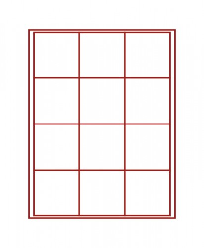 Münzenbox (quadratische Vertiefung) 66 mm Ø