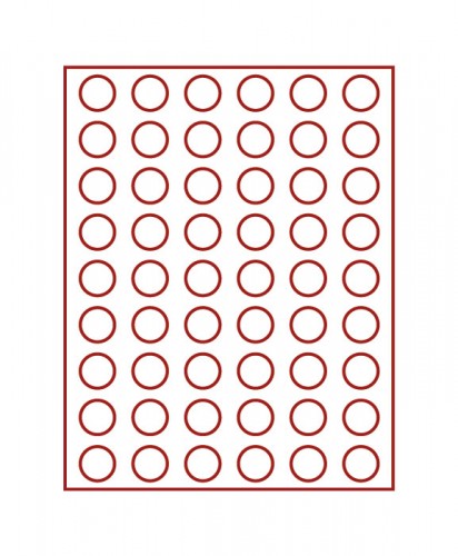 Münzenbox (runde Vertiefungen) 25.75 mm Ø