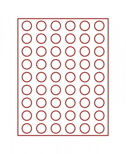 Münzenbox (runde Vertiefungen) 25.75 mm Ø