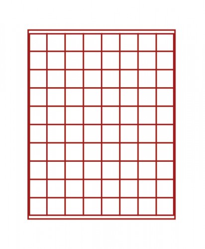 Münzenbox (quadratische Vertiefungen) 24 mm Ø