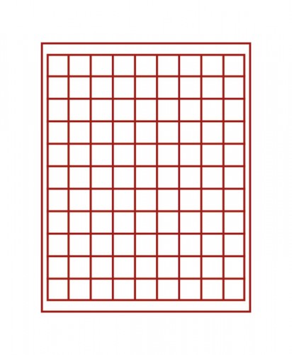 Münzenbox (quadratische Vertiefungen) 19 mm Ø