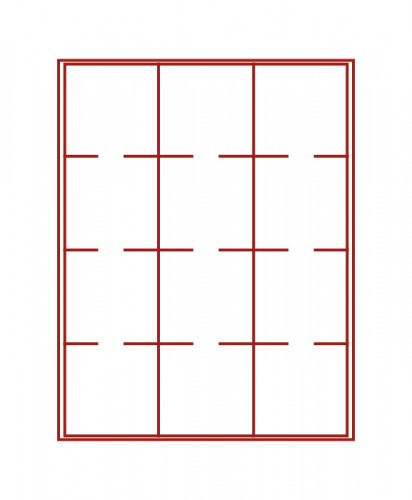 Münzenbox (quadratische Vertiefungen) 68 mm Ø