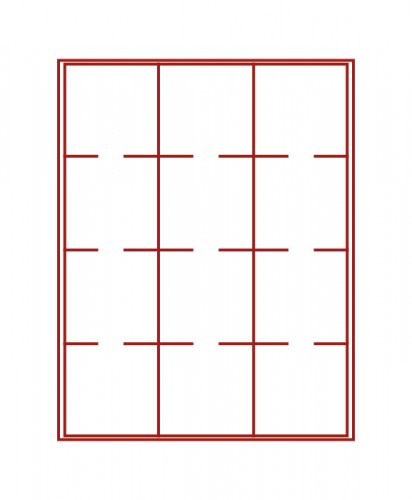 Münzenbox (quadratische Vertiefungen) 68 mm Ø