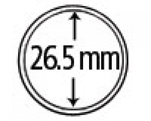 Münzkapseln aus Plexiglas 26.5 mm 10er Packung