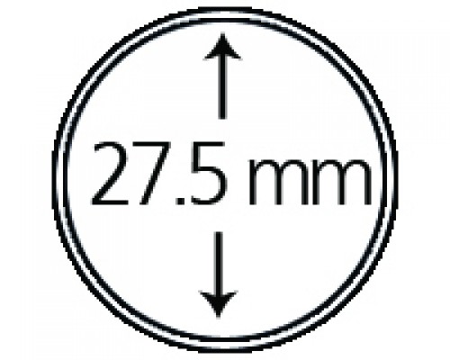 Münzkapseln aus Polystyrol 27.5 mm 10er Packung