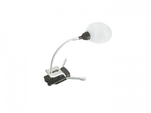 Stand-/Klemmlupe mit LED