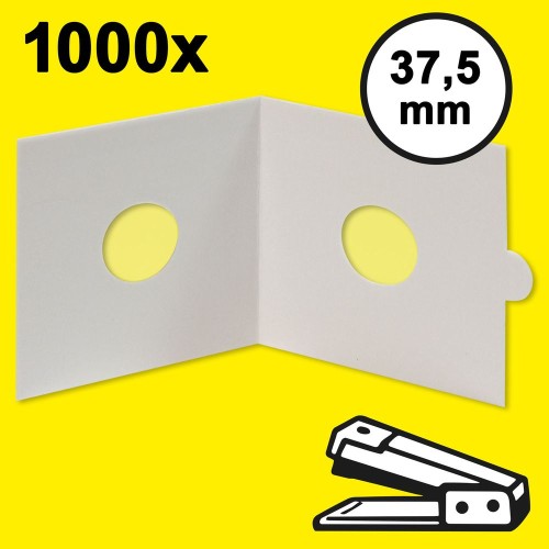 Münzenrähmchen für Münzen bis 37.5 mm Ø, zum Heften, 1000er Packung