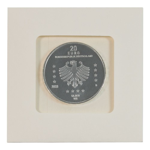 Münz-Taschen aus säurefreiem Papier mit Sichtfenster 70 x 70 mm