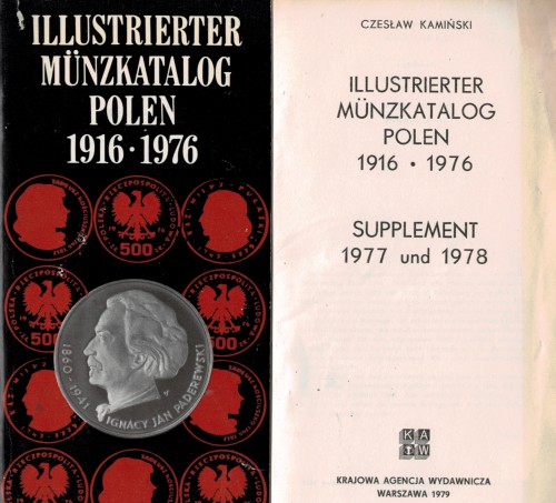 Illustrierter Münzkatalog Polen 1916 - 1976 und Supplement 1977 und 1978 (antiquarisch)