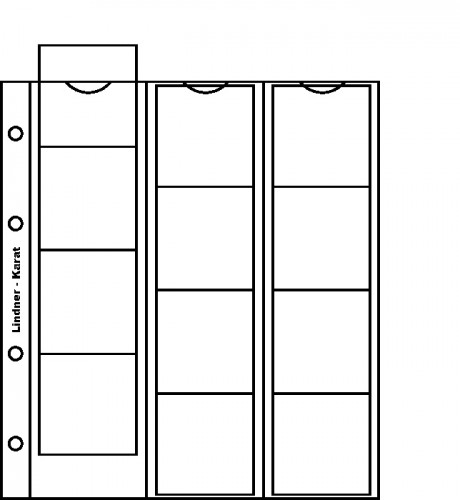 Karat Münzenblätter für 12 Münzen bis 48 mm Ø