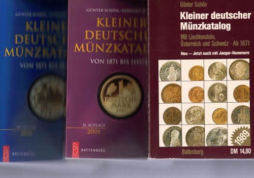 Kleiner deutscher Münzkatalog 1989 / 2001 / 2010 (antiquarisch)