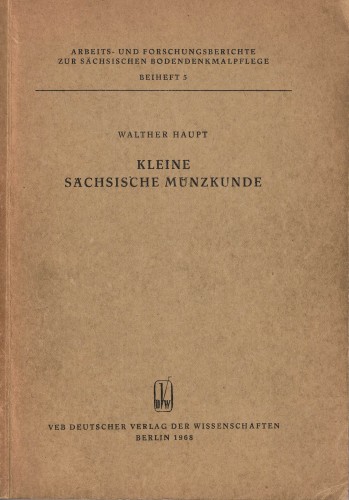 Kleine sächsische Münzkunde (antiquarisch)