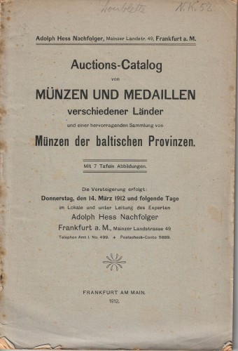 Münzen und medaillenv erschiedener Länder - Münzen der baltischen Provinzen