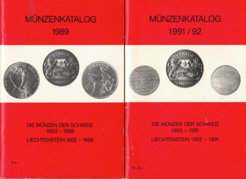 Münzenkatalog 1989 und 1991/1992 (antiquarisch)
