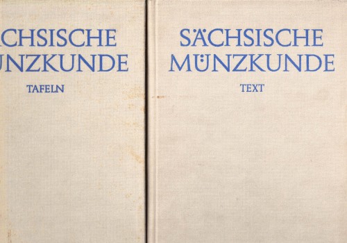 Sächsische Münzkunde Text- und Tafelband (antiquarisch)