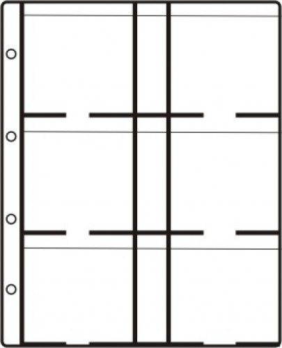 Hartberger Münzblätter für 6 Rähmchen (67x67) Super