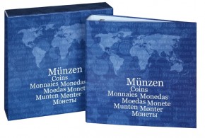 Münzen-Album inkl. Münzenblätter und Kassette BASIC