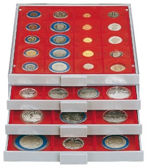 Münzenbox (quadratische Vertiefungen) 51 mm Ø