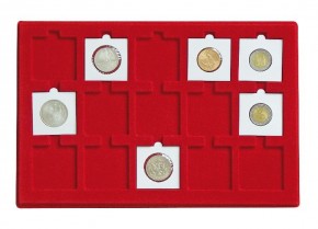 Münztableau für 15 Münzrähmchen 50x50 mm