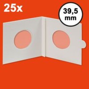 Münzenrähmchen für Münzen bis 39.5 mm Ø, selbstklebend, 25er Packung